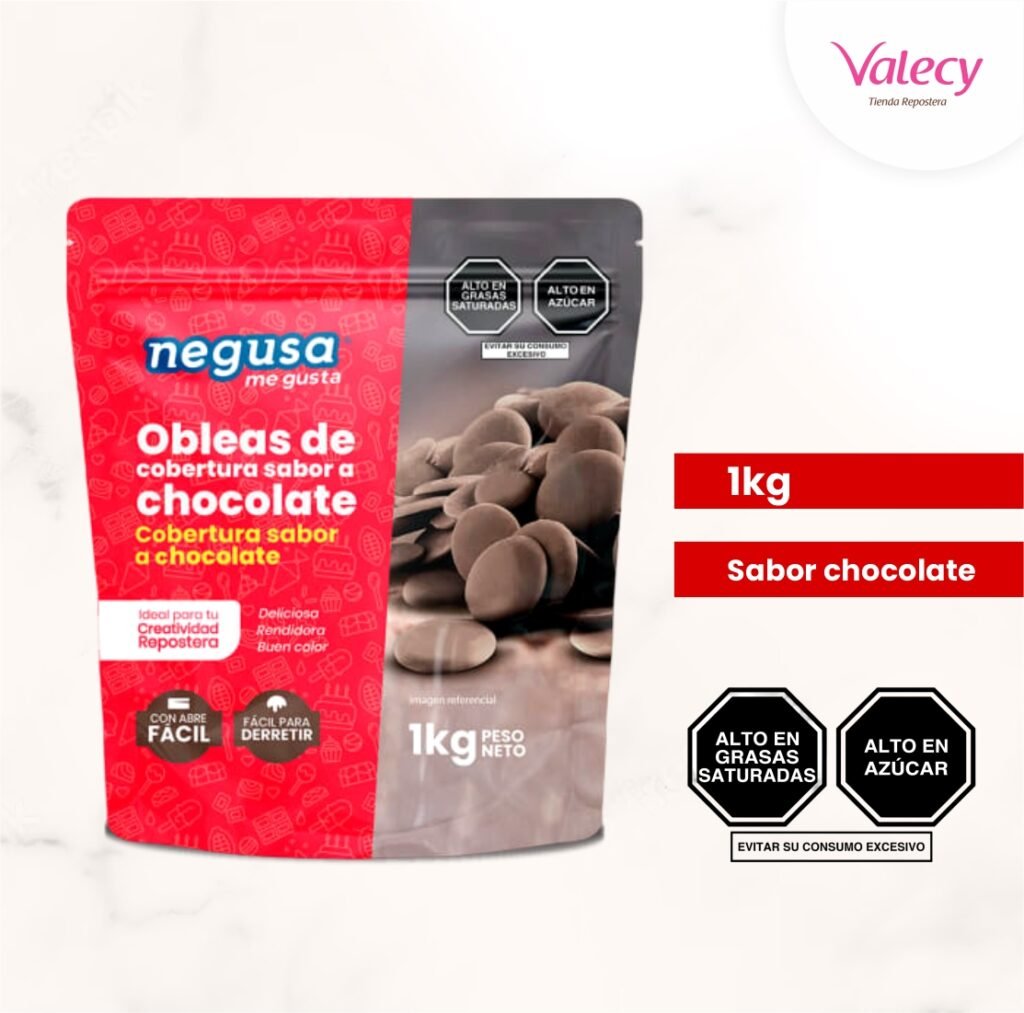 Cobertura En Obleas De Chocolate Negusa Kg