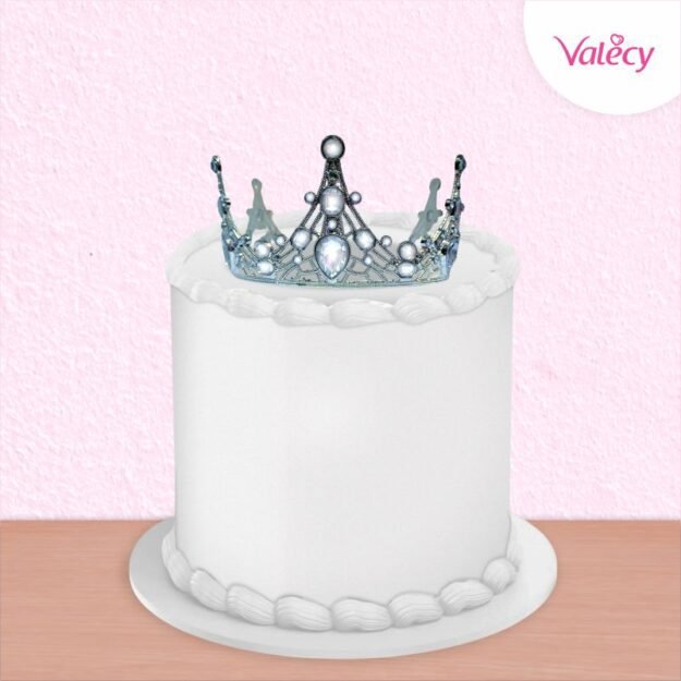 Decoración corona dorada o plateada, tiara, decoración de pastel de princesa, adorno para tortas - metal - grande - modelo 1 - Imagen 3