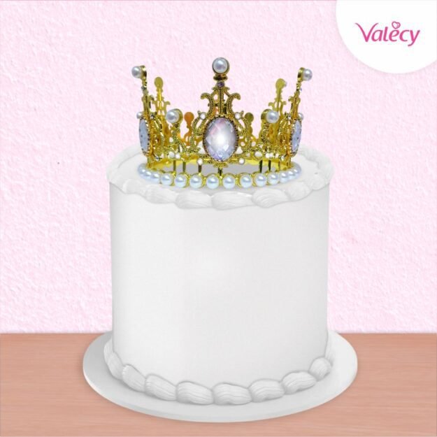 Decoración corona dorada o plateada, tiara, decoración de pastel de princesa, adorno para tortas - metal - grande - modelo 1 - Imagen 5