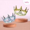Decoración corona dorada o plateada , tiara, decoración de pastel de princesa, adorno para tortas - metal - grande - modelo 2