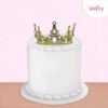 Decoración corona dorada o plateada , tiara, decoración de pastel de princesa, adorno para tortas - metal - grande - modelo 2 - Imagen 5