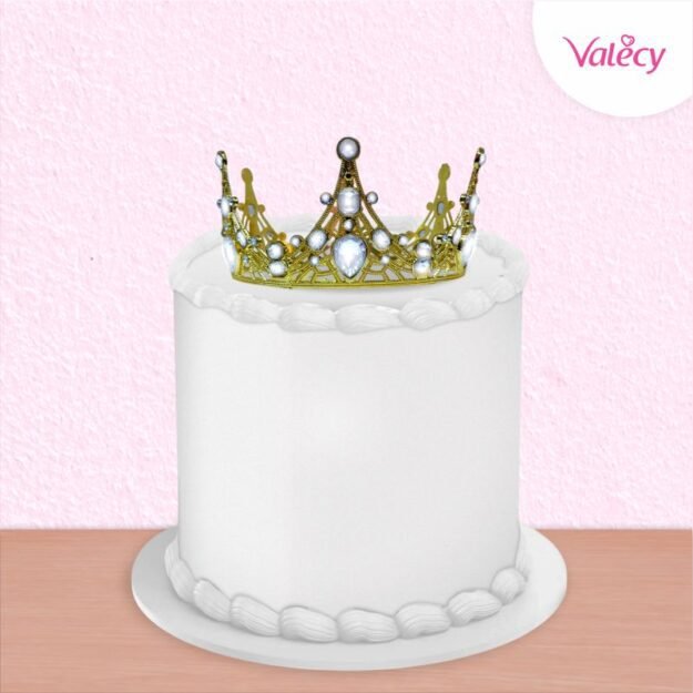 Decoración corona dorada o plateada , tiara, decoración de pastel de princesa, adorno para tortas - metal - grande - modelo 2 - Imagen 5