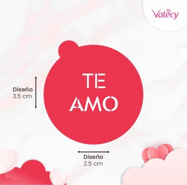 Stencil - Te amo - San Valentín - Plantillas de plástico reutilizables