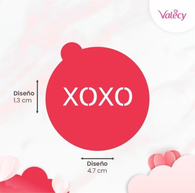 Stencil - Xoxo - San Valentín - Plantillas de plástico reutilizables