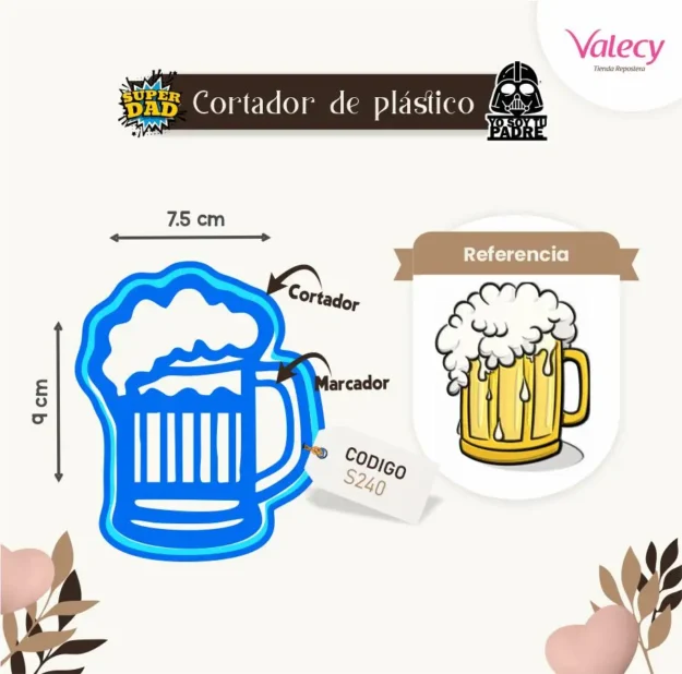 Cortador de plastico – vaso de cerveza