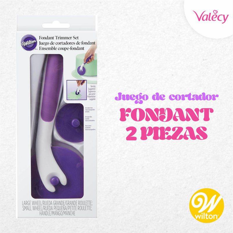 Cortador para fondant Wilton - Plástico - 2 tamaños